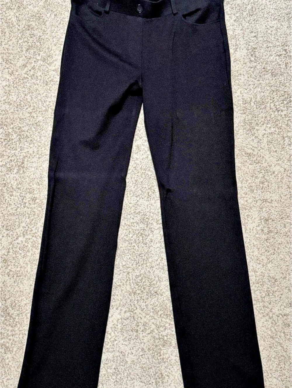 Betabrand Classic Dress Yoga Pant Black Straight Pants Large-Long 33” inseam
